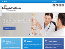 Tablet Screenshot of integratedwellnesschiro.com